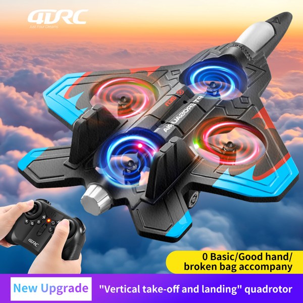 4DRC V32 RC Plane, Foam Remote Control Airplane with Light, 2 Batteries,6-axis Gyro Stabilize Systems RC Fighter Jet Plane Toys .Logistics is randomly sent by EVRI/ROYAL MAIL/DPD.-8