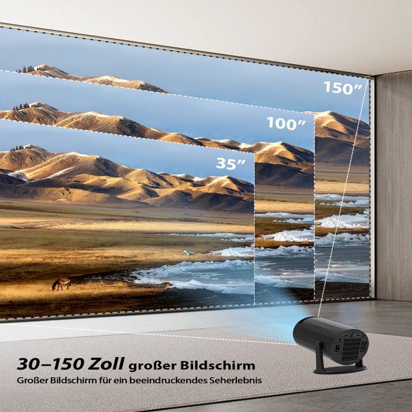 Mini Projector: Portable, cost-effective, 180° projection angle, portable projector with wireless connection & mobile device compatibility for movies-26