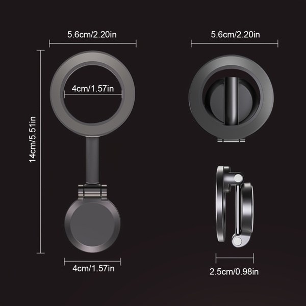 Silver Color Car Mount, Magnetic Phone Holder for Car, Hands Free iPhone Car Holder Mount Dash Phone Mount for Car Fit for iPhone 15 14 13 12 Pro Max Plus Mini Cases(Maybe YunExpress Logistics)-10