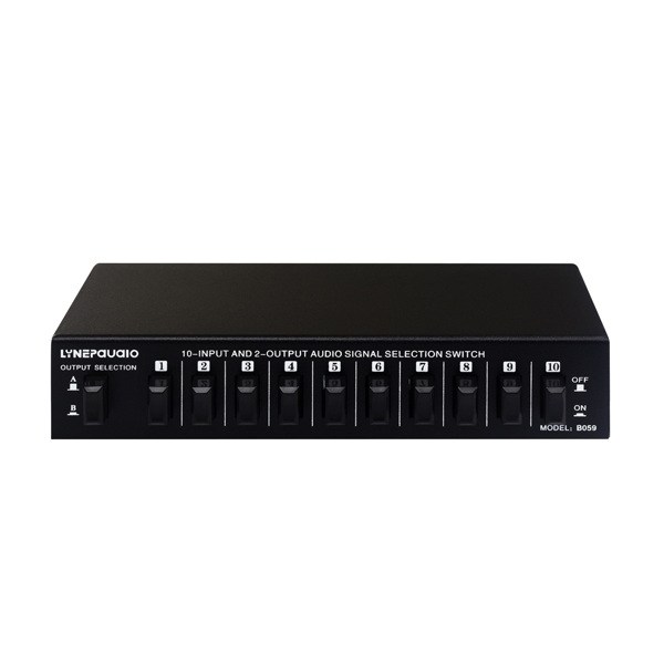 Audio SwitcherAudio Selector 10 IN 2 OUT or 2 IN 10 OUT Lossless SwitchinO2-24
