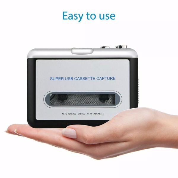 Portable Cassette Player Converter Recorder Convert Walkman Tapes to Digital MP3-15