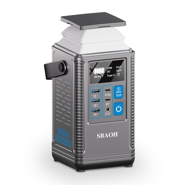 PD 100W Power Station 296Wh Lithium Battery Power Bank 80000mAh Portable Charger Battery For Outdoor Energy Storage Supply-8