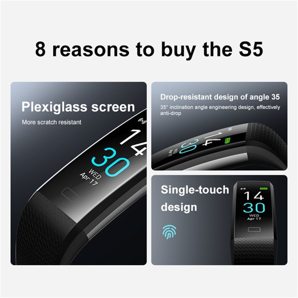 Fitness Activity Tracker Blood Pressure Heart Rate Sport Smart Watch(tk/temu self-pickup orders)-12