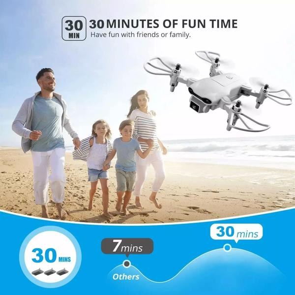 4DRC V9 Mini Drone for Kids Adults 720P HD FPV Camera, Foldable RC Quadcopter for Boys Girls with Altitude Hold, Headless Mode,Logistics is randomly sent by UPS/USPS/FEDEX/Amazon Logistics.-28