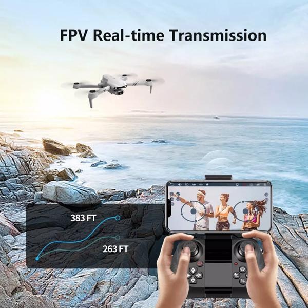 4DRC F10 Foldable Drone with Camera WIFI FPV for Adults,1080P HD FPV Live Video RC Quadcopter,Logistics is randomly sent by UPS/USPS/UNI/EVRI/ROYAL MAIL-24