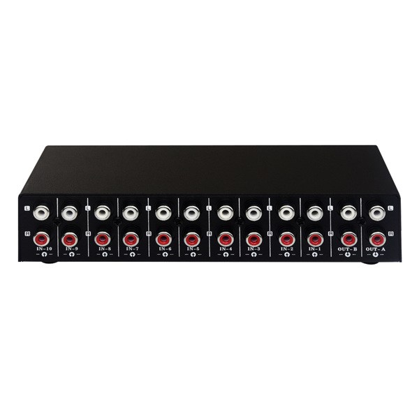 Audio SwitcherAudio Selector 10 IN 2 OUT or 2 IN 10 OUT Lossless SwitchinO2-25