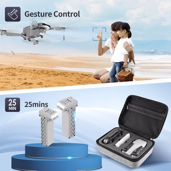 2025 Rc Quadcopter RC Drone 5G WIFI 4K Camera GPS FPV 2Batteries with Bag ,Drones suitable for beginners,Logistics is randomly sent by UPS/USPS/FEDEX/Amazon Logistics.-15