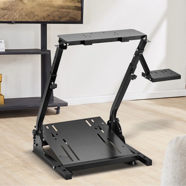 Universal Racing Simulator Steering Wheel Stand, Adjustable for Various Steering Wheels, Enhances Gaming Experience-23