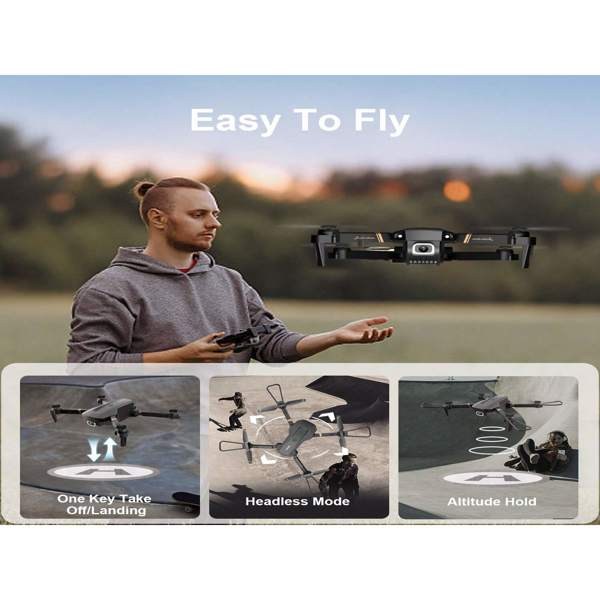 4DRC V4 Foldable Mini Drone with Camera - 1080P HD Drone ,3 Batteries,Drones for Adults Kids,Logistics is randomly sent by UPS/USPS/UNI/Evri/Royal Mail.-18