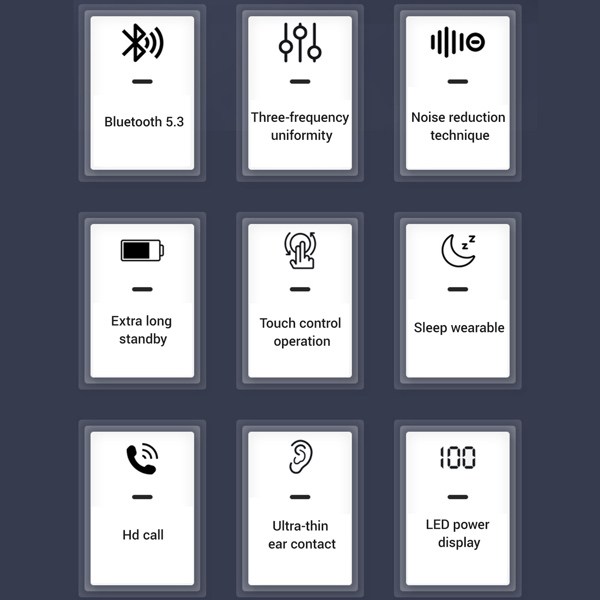 Micro Invisibles Audifonos Bluetooth Inalambricos Para Dormir Ducha Auriculares(tk/temu self-pickup orders)-16