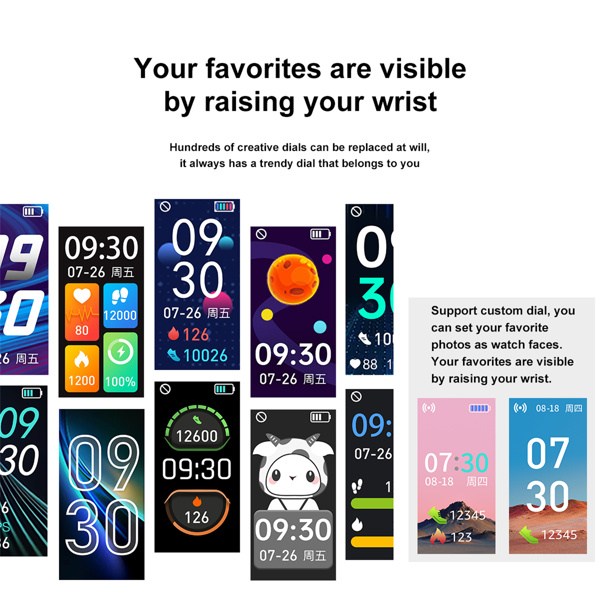 Fitness Activity Tracker Blood Pressure Heart Rate Sport Smart Watch(tk/temu self-pickup orders)-9