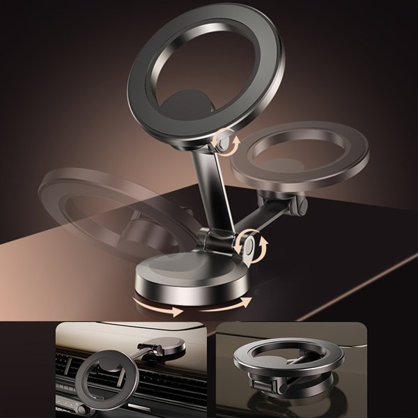 Silver Color Car Mount, Magnetic Phone Holder for Car, Hands Free iPhone Car Holder Mount Dash Phone Mount for Car Fit for iPhone 15 14 13 12 Pro Max Plus Mini Cases(Maybe YunExpress Logistics)-12